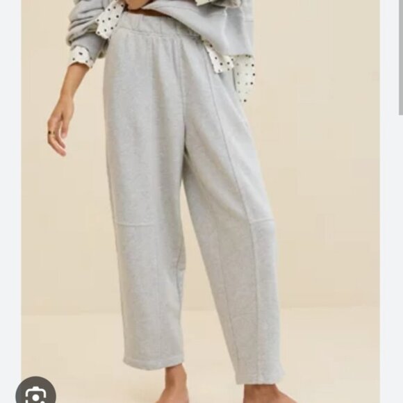 Aerie Seams Right Barrel Leg Sweatpant in Grey Size XS - Picture 1 of 5
